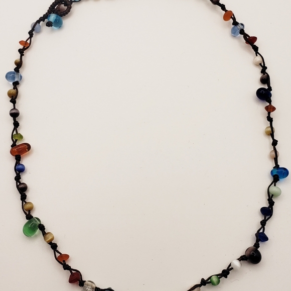 Assorted Glass Beads with Multi Colors Necklace - Picture 2 of 5